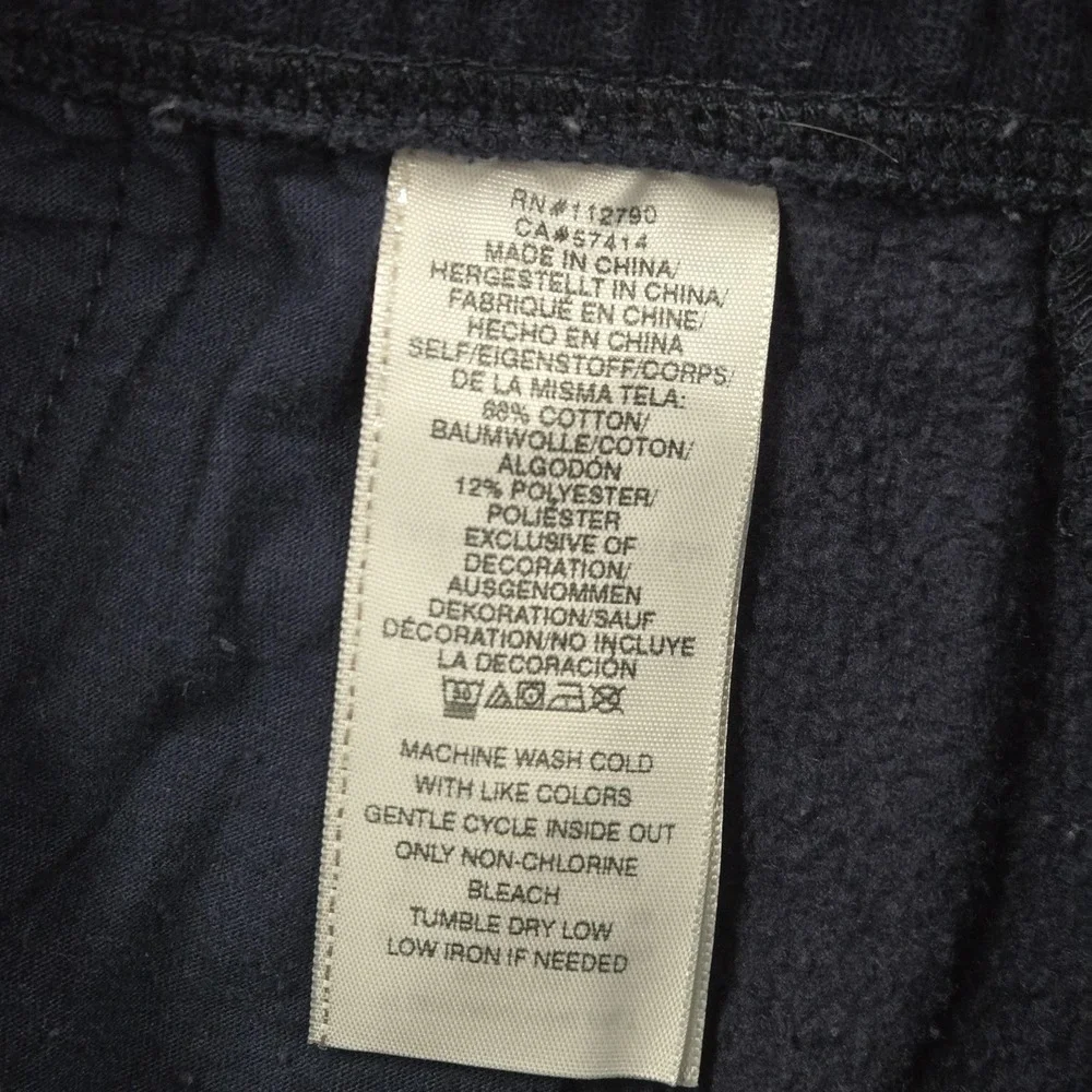 True Religion Shorts Mens XL Blue Fleece Sweat Drawstring Logo Casual Streetwear